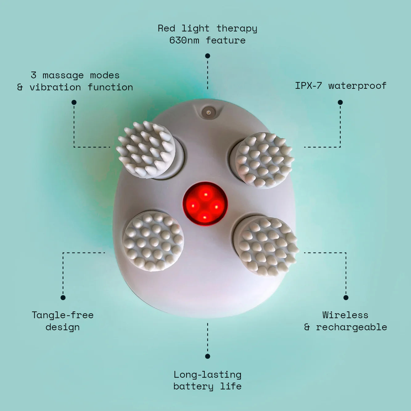 Smart Scalp Massager – Portable Electric Head Massager with 3 Speeds for Hair Growth & Stress Relief